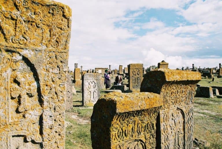 Armenia, Noraduz – carved stones, Autumn 2005