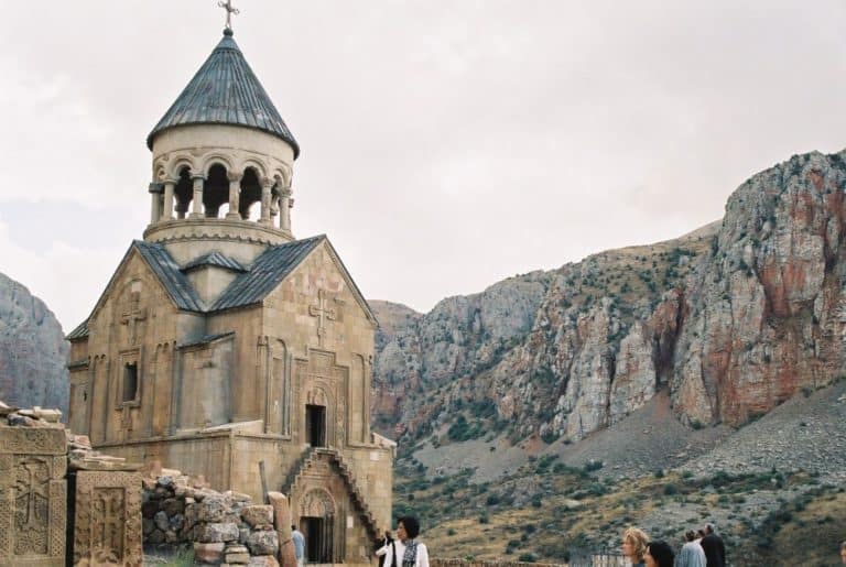 Armenia, Noravank – church and rock mountain, Autumn 2005