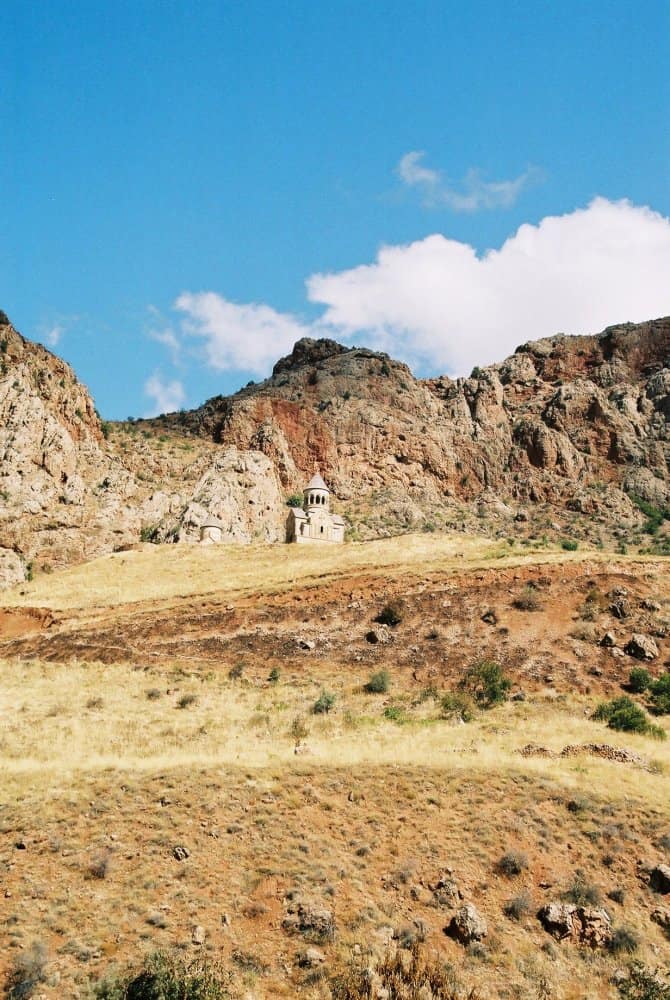 Armenia, Noravank – church on hill, Autumn 2005