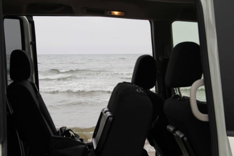 Chirihama – sea from the car, Mar.2016 (Noto Peninsula)