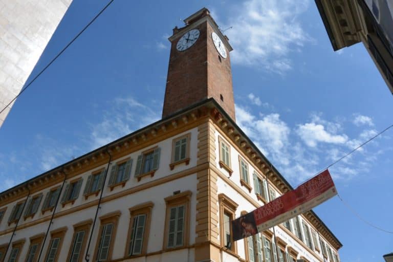 Novara – torre dell’orologio, Sett.2015 (Piemonte)