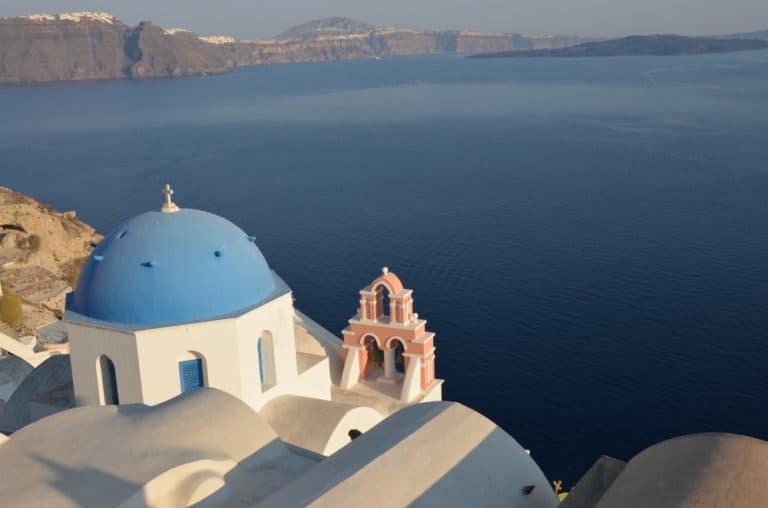 Greece, Santorini, Oia – blue dome, Aug.2013 (Santorini)