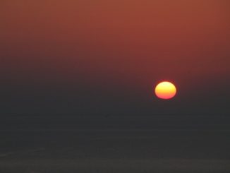 ギリシャ、サントリーニ、イア－夕陽２ 2013年8月