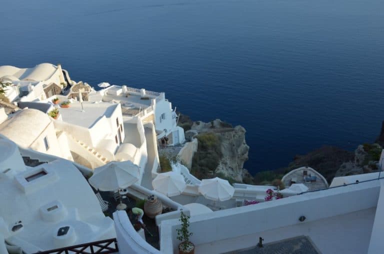 Greece, Santorini, Oia – look down, Aug.2013 (Santorini)