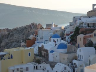 ギリシャ、サントリーニ、イア－向こう岸 2013年8月