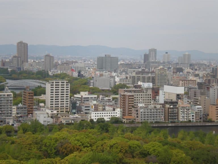 Giappone, Osaka – dal castello, aprile 2013 (Osaka)