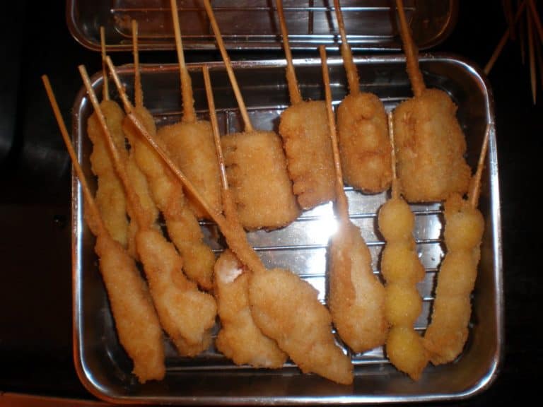 日本、大阪－串揚げー-2013年4月 (大阪)