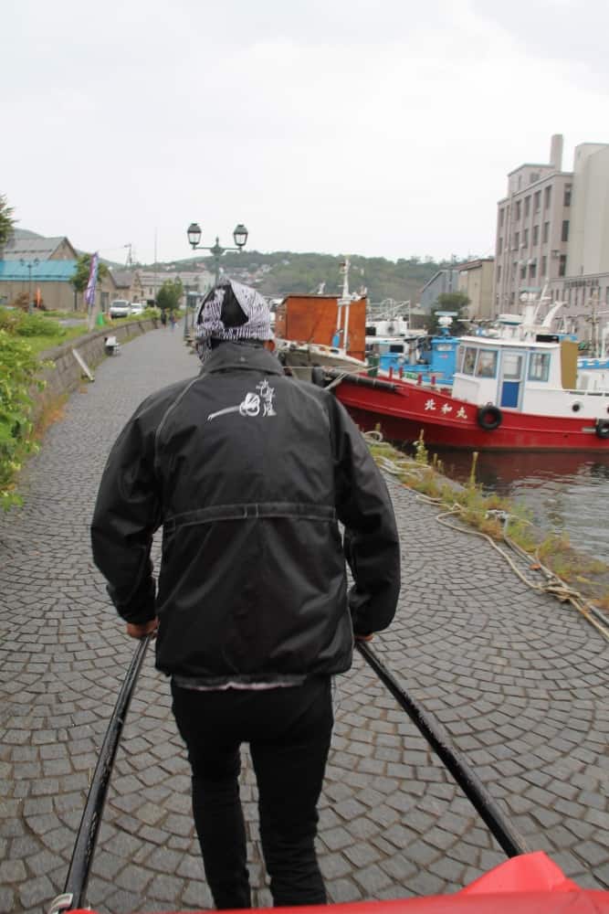 Giappone, Otaru – trascinare un risciò, set. 2014 (Otaru)
