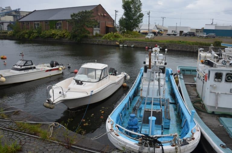 Giappone, Otaru – barche nel canale, set. 2014 (Otaru)