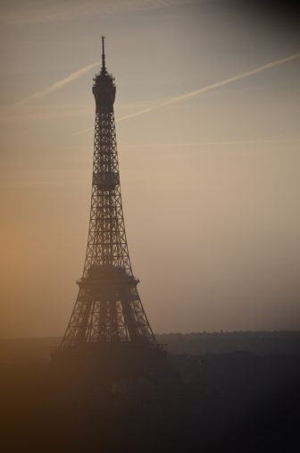 France-Paris-Eiffel Tower-sunset-from big wheel