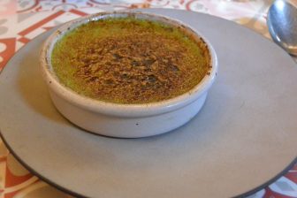 France-Paris-restaurant-L'Ange 20-pistachio creme brulee