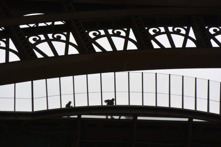 Eiffel Tower and vicinity – cleaning, Mar.2015 (París)