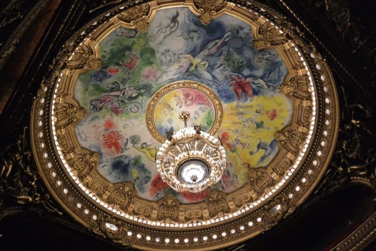 Palais Garnier – ceiling painted by Chagall, Mar.2015 (París)