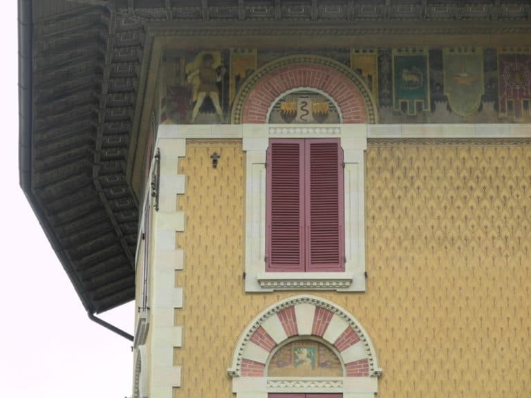 Parma – details of a house, Mar.2016 (Emilia-Romaña)
