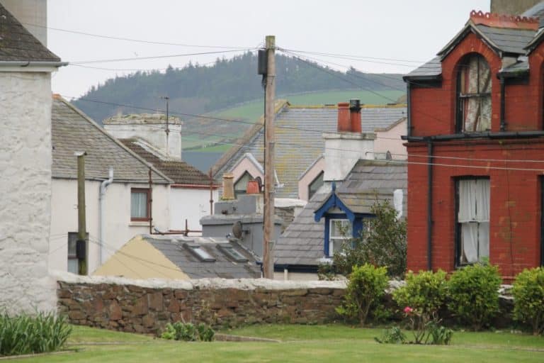 Isle of Man, Peel – telegraph pole, May, 2014 (Isla de Man)