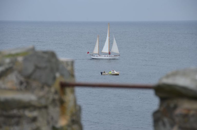 Isle of Man, Peel – yacht, May, 2014 (Isla de Man)
