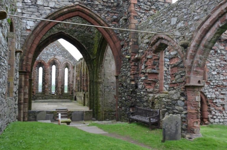 Isle of Man, Peel – ruin, May, 2014 (Isla de Man)