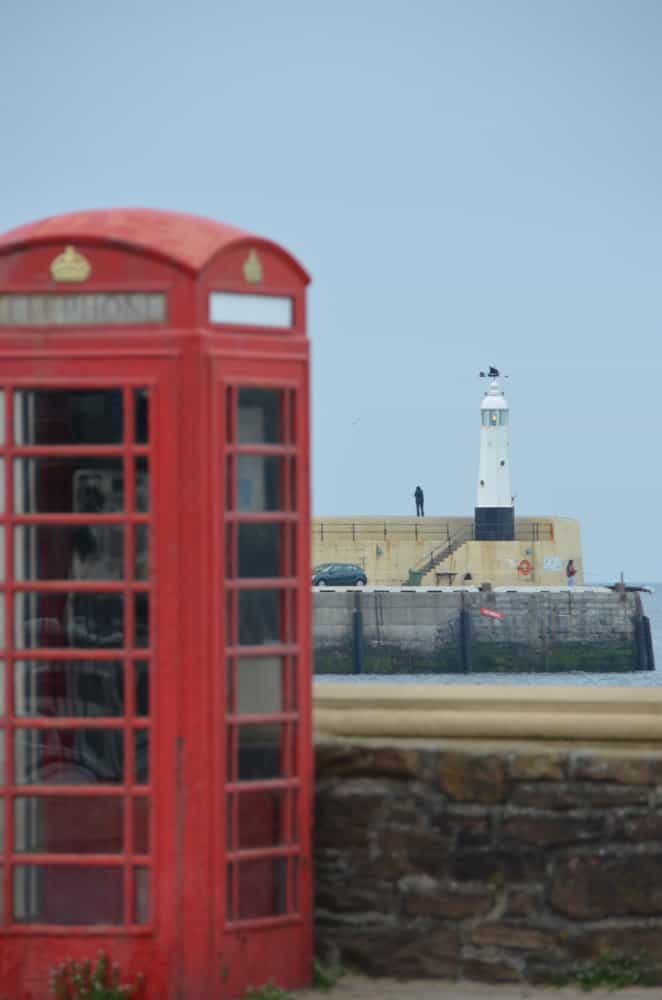 Isle of Man, Peel – telephone box, May, 2014 (Isle of Man)