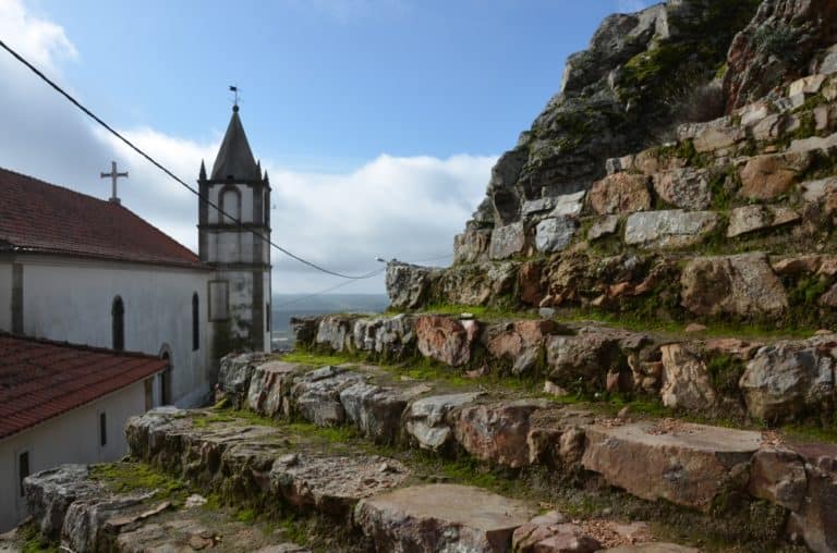 Portugal, Penha Garcia – church and stone steps, Nov.2014 (Monsanto)