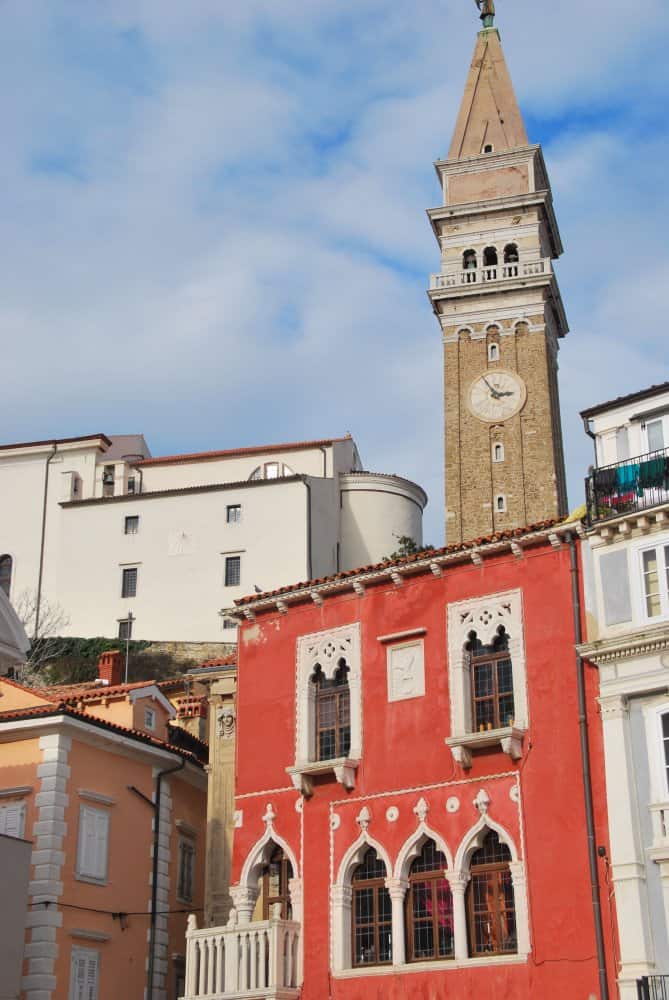 Slovenia, Pirano – casa rossa, feb, 2014 (Piran)