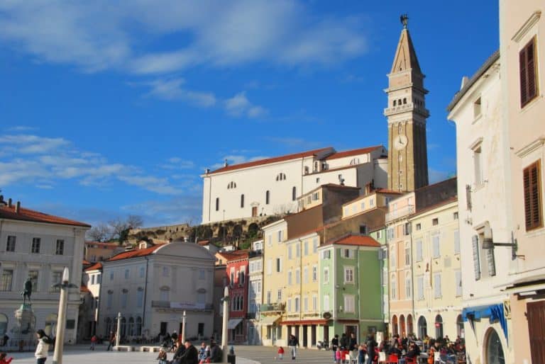 Slovenia, Pirano – piazza, feb, 2014 (Piran)