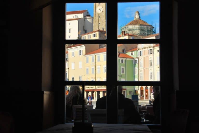Slovenia, Pirano – dalla finestra, feb, 2014 (Piran)