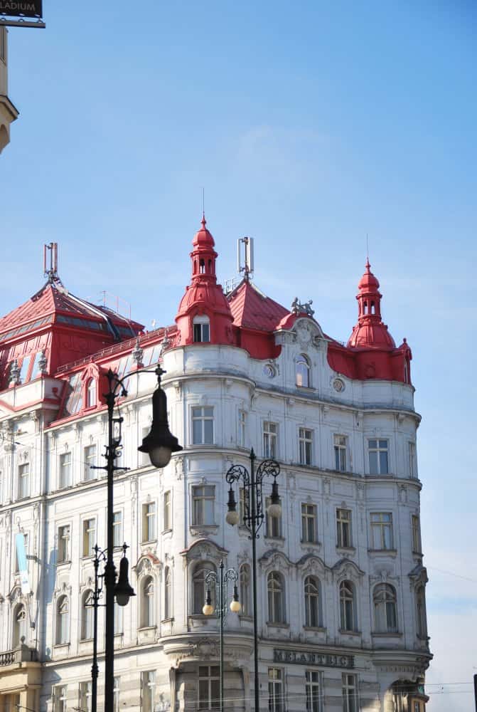 Czech, Prague – red roof and blue sky, Sept.2013 (Prague)
