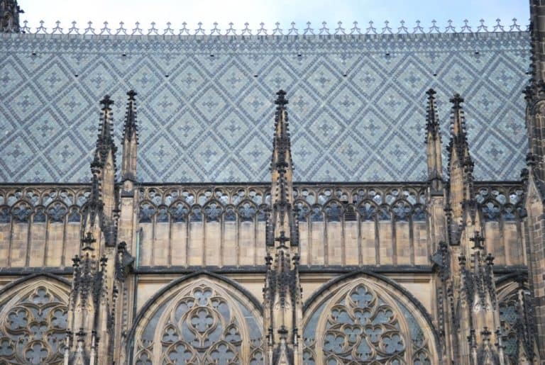 Czech, Prague – patten of roof, Sept.2013 (Praga)