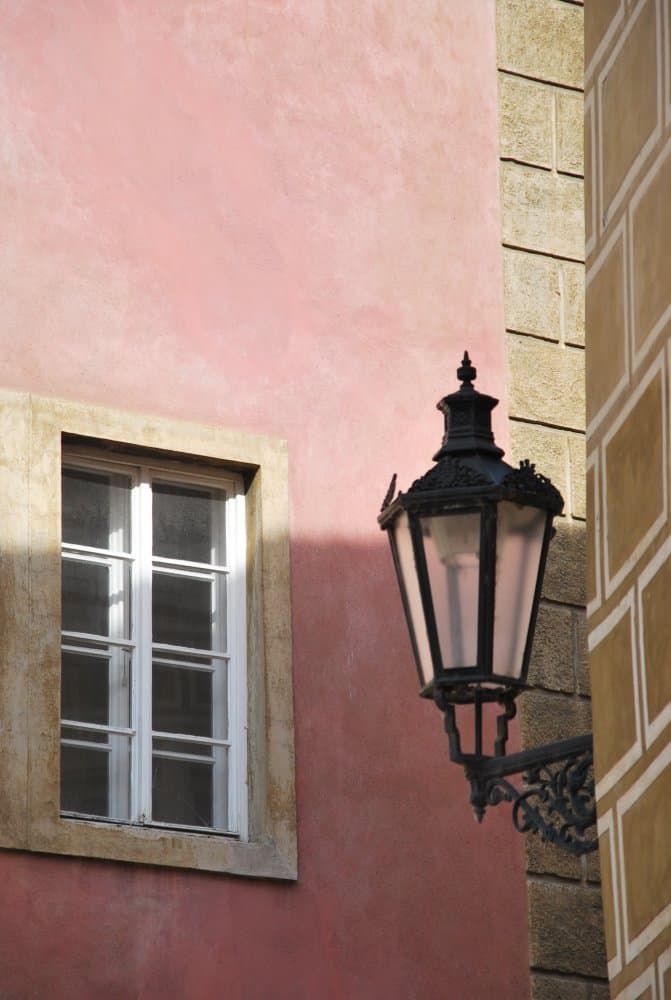 Czech, Prague – window and lamp, Sept.2013 (Prague)