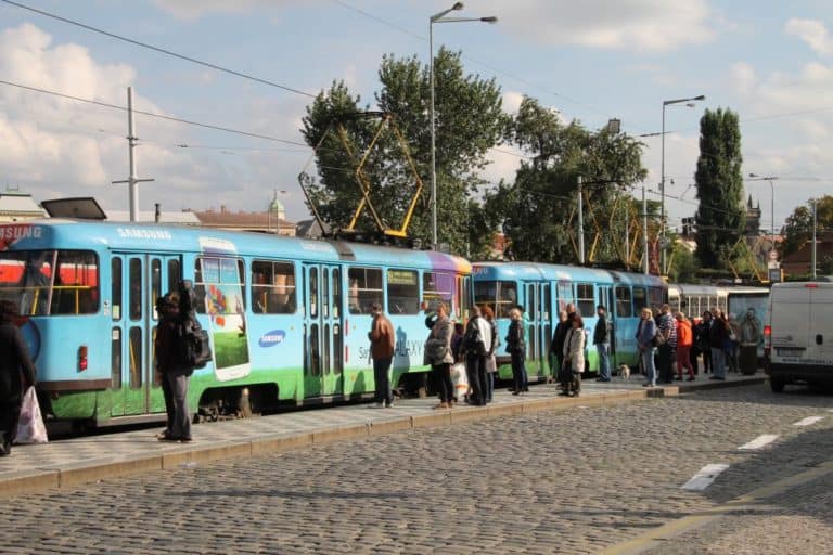 Czech, Prague – tram station, Sept.2013 (Praga)