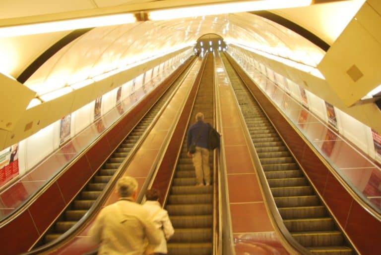 Czech, Prague – escalator, Sept.2013 (Praga)