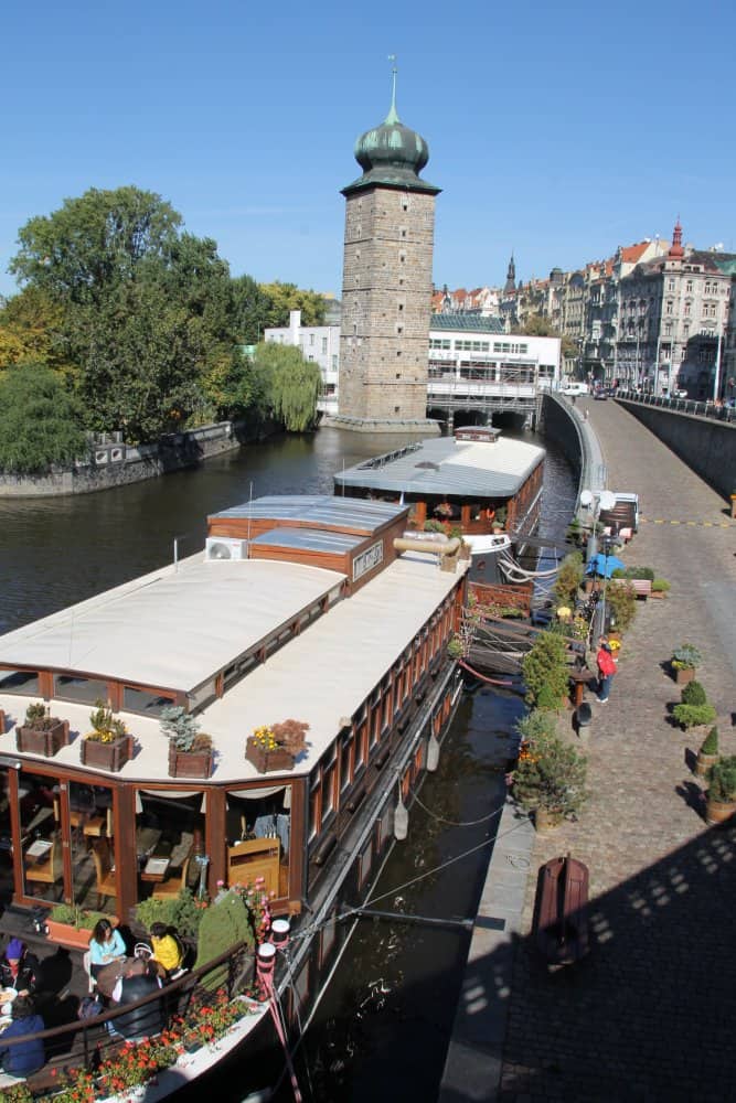 Czech, Prague – restaurant on boat, Sept.2013 (Prague)
