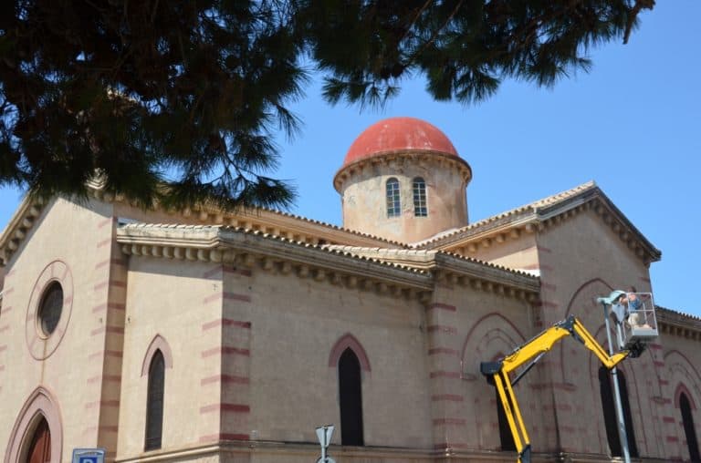 Reggio di Calabria – repair work, July 2015 (Calabria)