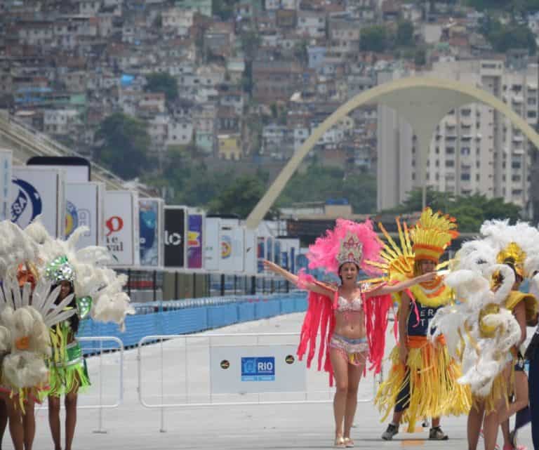 El famoso carnaval se celebra aquí