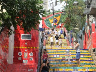 Un’adorabile scalinata a Rio De Janeiro