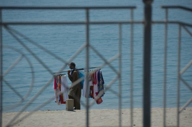 Roccella Jonica – venditore, Luglio 2015 (Calabria)