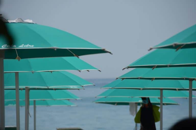 Roccella Jonica – green parasols, July 2015 (Calabria)