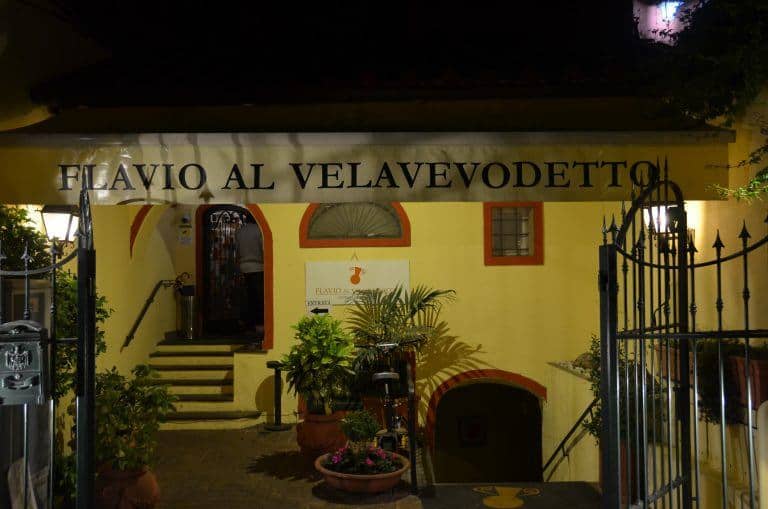 Al Ristorante “Velavevodetto”.