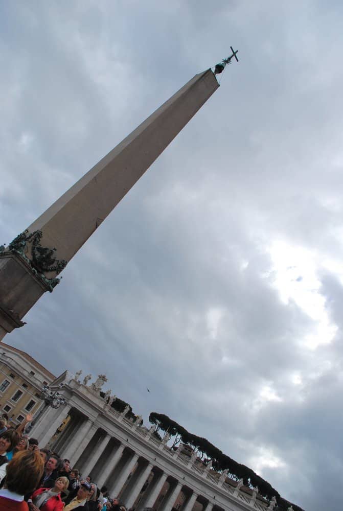 Italy, Rome – obelisk in Vatican, Nov.2013 (Rome)