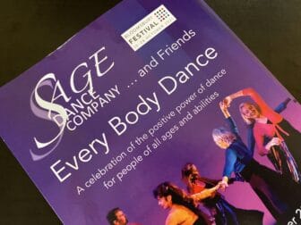 Il volantino della comagnia di ballo Sage Dance Company