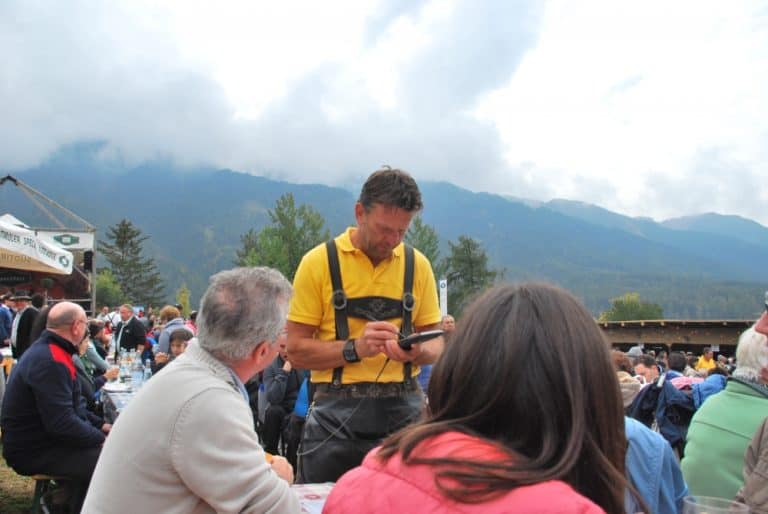 Italy, Santa Maddalena – waiter, Oct.2014 (South Tyrol)