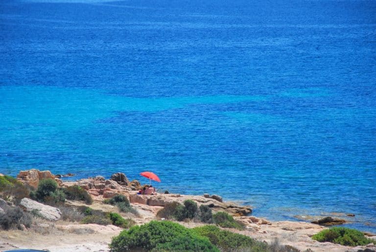 Italia, Sardegna, Costa del Sud – ombrellone, 2010 (Sardegna)