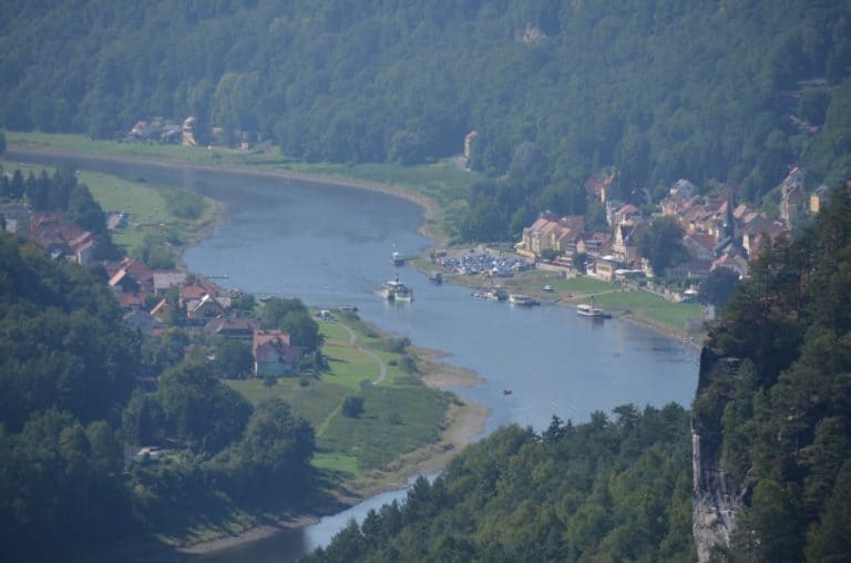 Bastei – village down there, Aug.2015
