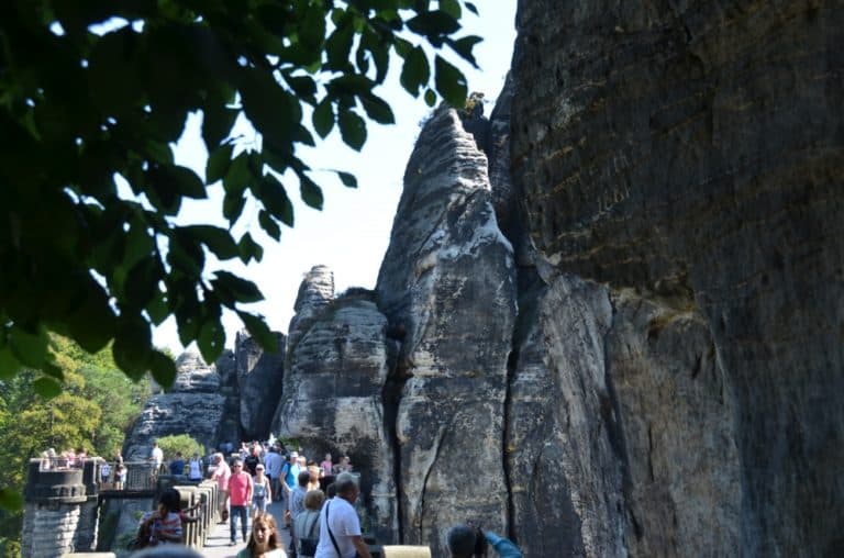 Bastei – persone sul ponte, Agosto 2015