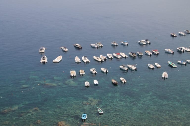 Scilla – boats in the sea, July 2015 (Calabria)