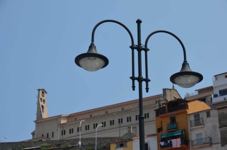 Scilla – lampione e chiesa, Luglio 2015 (Calabria)