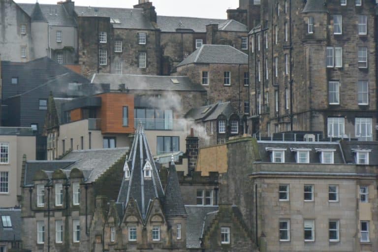 Sfortunatamente pioveva ad Edimburgo in Scozia