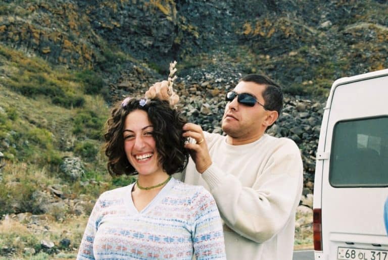 Armenia, Sevan – flower on her hair, Autumn 2005