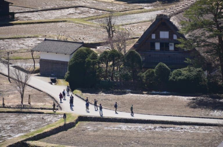 Shirakawago – visitors, Mar.2016 (Gifu)