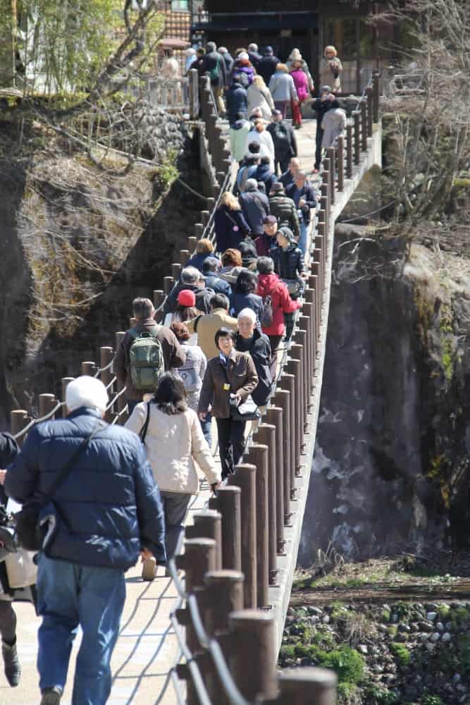 Shirakawago – molte persone, Mar.2016 (Gifu)